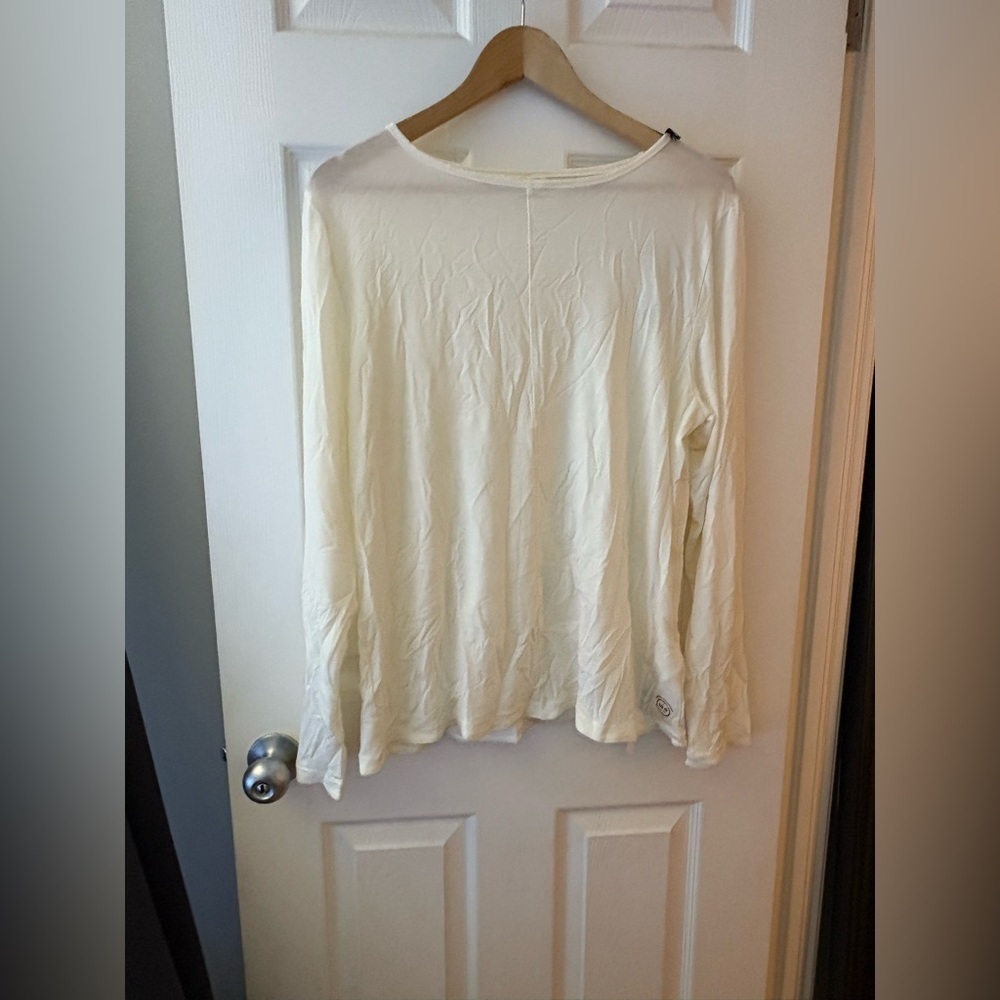 Allbirds NWT natural flow studio long sleeve top medium merino wool blend - Picture 2 of 12